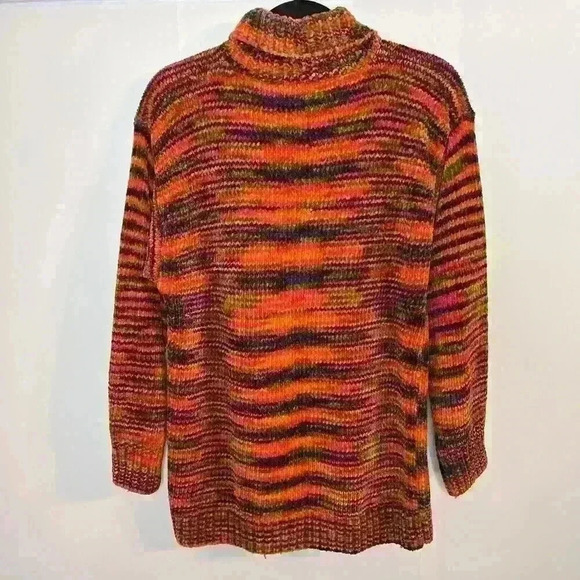 One Step Up Womens Vintage Sweater Med Knit 80’s Oversized Lagenlook Colorful - Picture 7 of 8